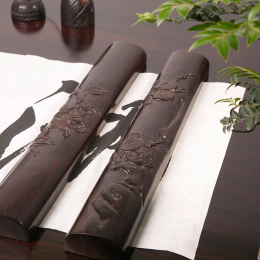 「小叶紫檀」镇尺（福寿绵长） 商品图0