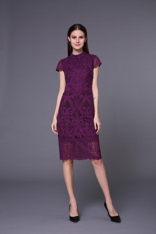 2S7841--紫色连衣裙--《花园的石阶》--《生命之美-梵高的花园》 商品图0