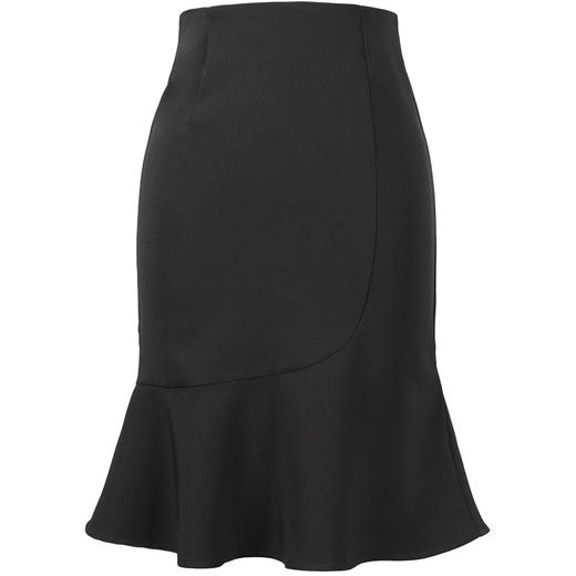 OY-20-024新款纯色微弹荷叶边鱼尾裙 商品图4