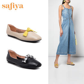 商场同款 | Safiya/索菲娅时尚单鞋女平底甜美蝴蝶结单鞋SF91111066