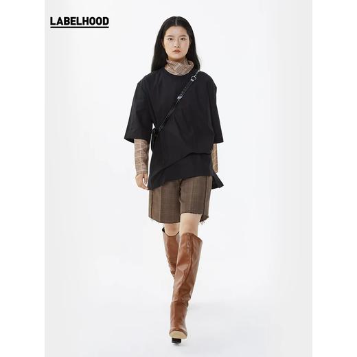 FFIXXED STUDIOS 黑色圆领层叠短袖T恤打底衫百搭潮流显瘦 SS19-M101-LC COTTON 商品图4