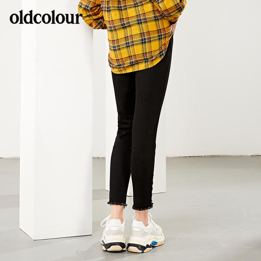 oldcolour冬季牛仔裤女修身时尚牛仔长裤L42113228吊牌价599 商品图1