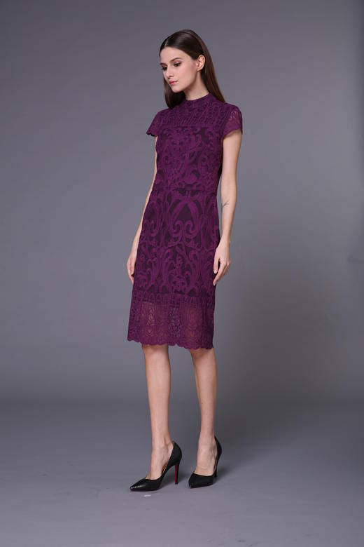 2S7841--紫色连衣裙--《花园的石阶》--《生命之美-梵高的花园》 商品图3