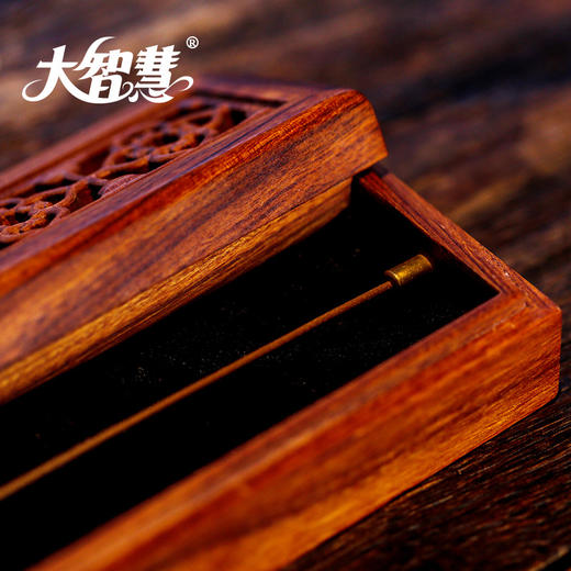 【大智慧】 酸枝木如意卧香盒家用室内檀香沉香木香盒 商品图4