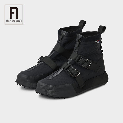 FOOT INDUSTRY 19A601 户外机能防水半自动鞋扣Hiking高帮鞋/黑 商品图0