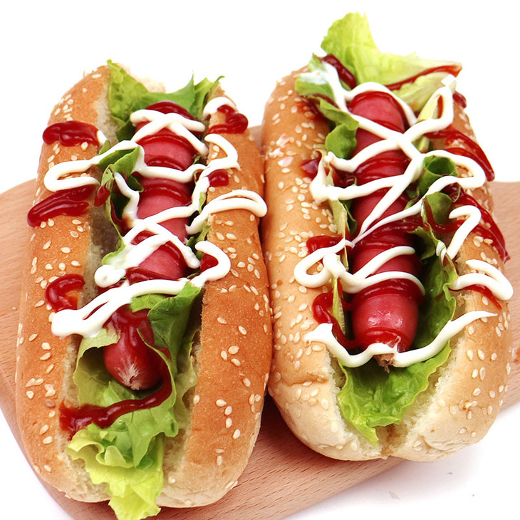 100g热狗面包3个包不含沙拉香肠等芝士热狗建议搭配飞鱼卵香肠使用