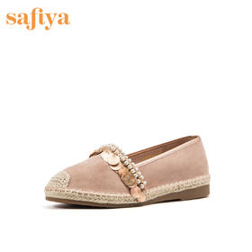 商场同款 | Safiya/索菲娅春季新款单鞋深口平底渔夫鞋女鞋SF91111304