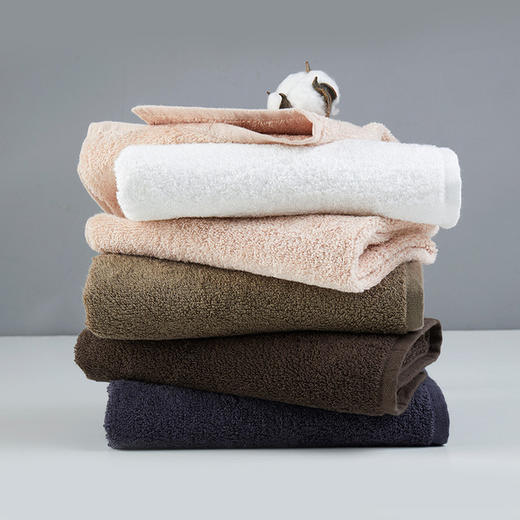 日式无印风纯棉素色高档毛巾，无印良品同款，新疆优质长绒棉材质。 商品图0