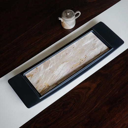 缘石台/慈渡茶盘/木化石+玉潭砚干湿两用 商品图4