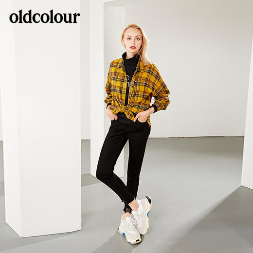 oldcolour冬季牛仔裤女修身时尚牛仔长裤L42113228吊牌价599 商品图4