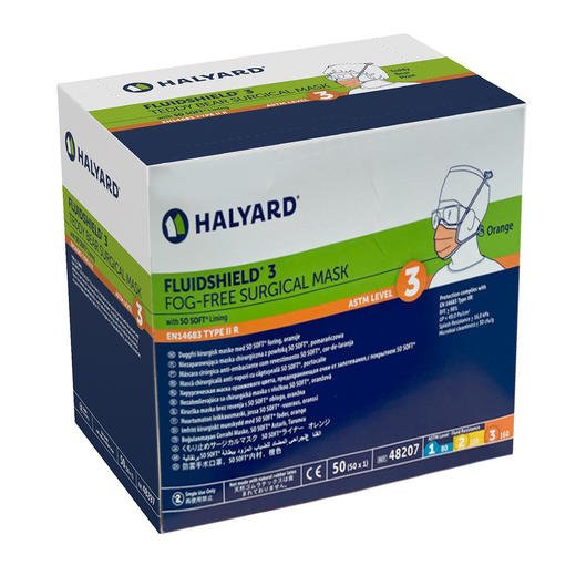 加拿大7天加急送美国进口哈莉德halyard医用外科手术胶带防雾口罩50只