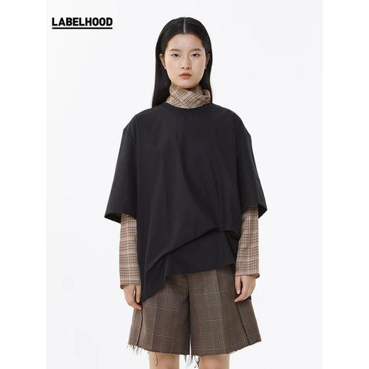 FFIXXED STUDIOS 黑色圆领层叠短袖T恤打底衫百搭潮流显瘦 SS19-M101-LC COTTON 商品图0