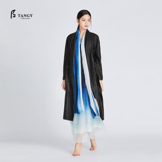 TANGY Collection天意中式莨绸风衣外套 商品图0