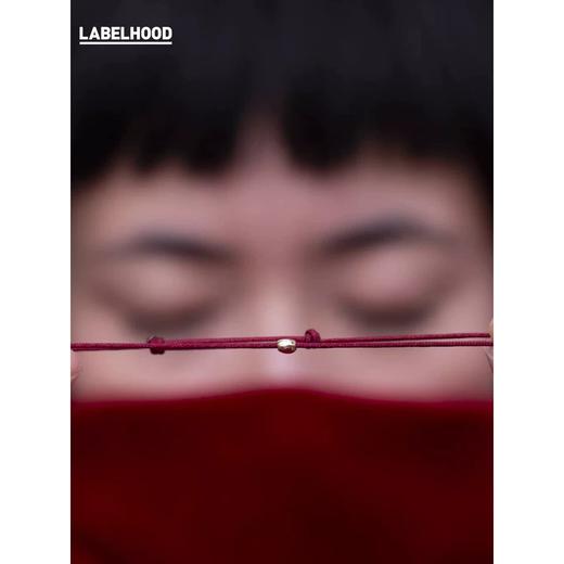 SARAYUN 鼠年运饰 18K黄金实心金嘎哒红线手链 SYJ0020-10 商品图0