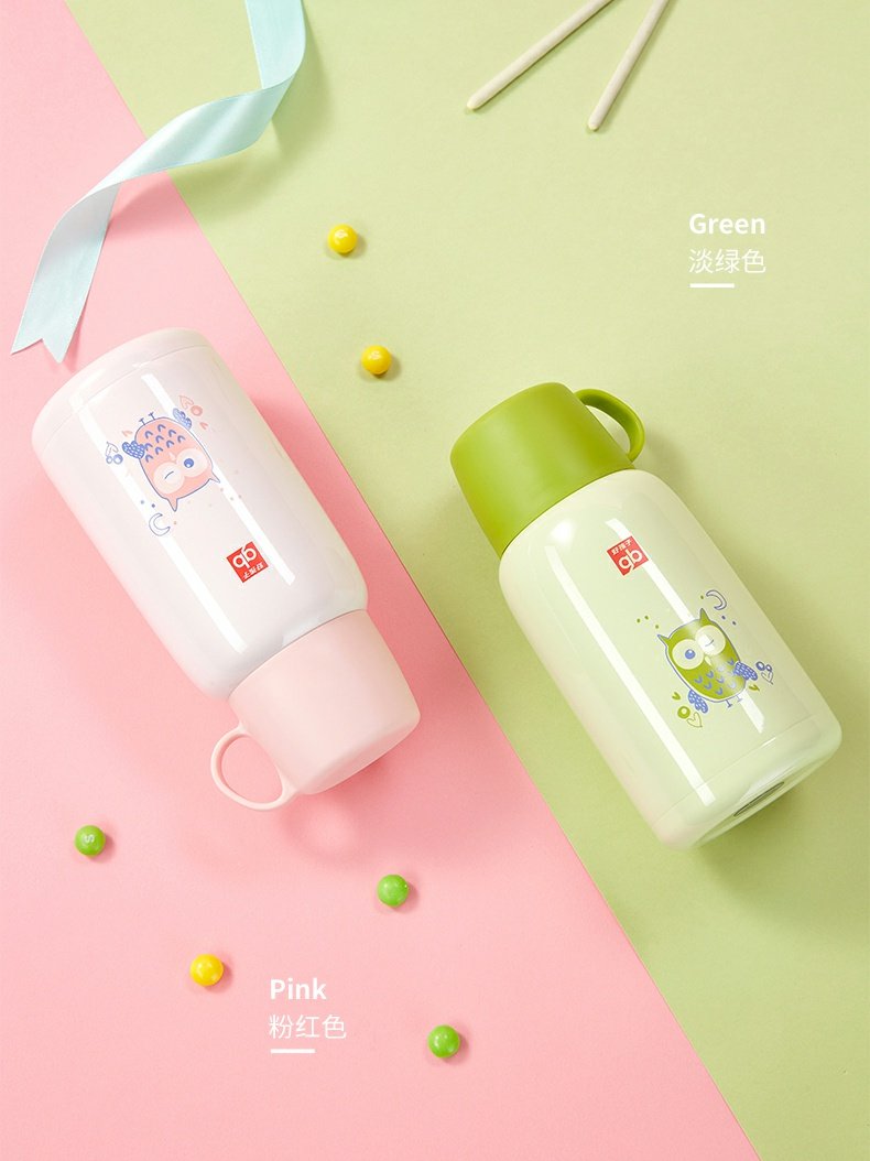 1好孩子儿童保温杯两用防摔宝宝水杯婴幼儿园男女小学生水壶550ml