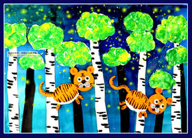 《森林中的老虎》低幼【自动发货：下单后，点击手机短信中收到的链接，即可获取文件下载的链接；如有任何问题，可添加客服微信hm33268获得帮助】