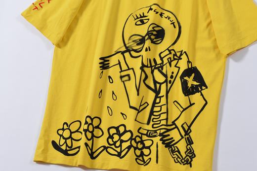 tt涂鸦中性圆领短袖t恤119331001