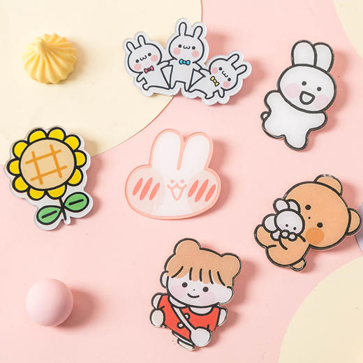 可爱亚克力胸针学生衣服包包装饰别针百搭配饰小清新ins少女胸牌