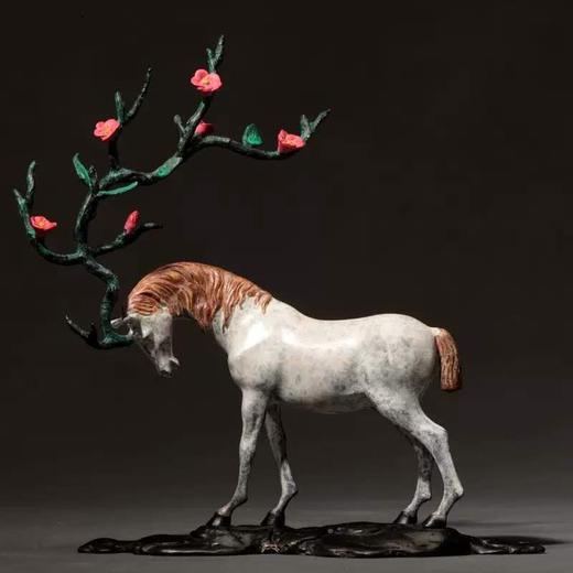 陈灵平《梦寻桃花源》99版Q版青铜雕塑作品#此商品参加第十一届北京惠民文化消费季 商品图0