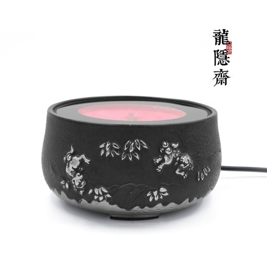 龙隐斋/厂家直发 铁包银/貔貅电陶炉 家用茶炉煮茶器台式铁壶银壶烧水泡茶具 商品图4