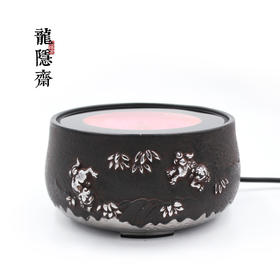 龙隐斋/厂家直发 铁包银/貔貅电陶炉 家用茶炉煮茶器台式铁壶银壶烧水泡茶具