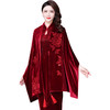 WXY-801新款金丝绒复古中国风刺绣两用洋气外搭披肩 商品缩略图3