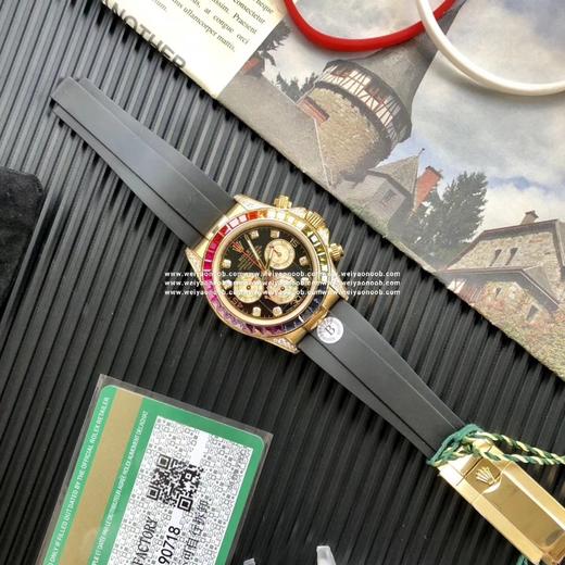 BL全新迪通拿彩虹款。型号：116599RBOW-116598RBOW-116595RBOW.彩虹迪通拿一表难求！镶嵌根据原厂颜色渐变过渡最协调的36颗宝石进行优化处理，高度、角度一致 商品图0