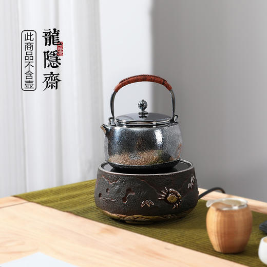 龙隐斋/厂家直发 铁包银/和谐 电陶炉 家用茶炉煮茶器小型铁壶银壶烧水泡茶具 商品图1