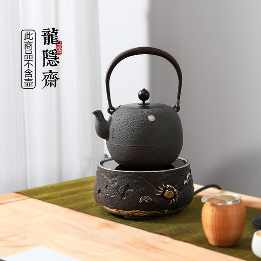 龙隐斋/厂家直发 铁包银/和谐 电陶炉 家用茶炉煮茶器小型铁壶银壶烧水泡茶具 商品图2