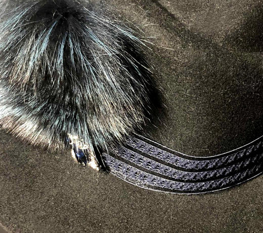 6M002--《阅读者》主题紫貂毛呢圆沿帽--《画尽世间光影，只为挚爱女人》 商品图7