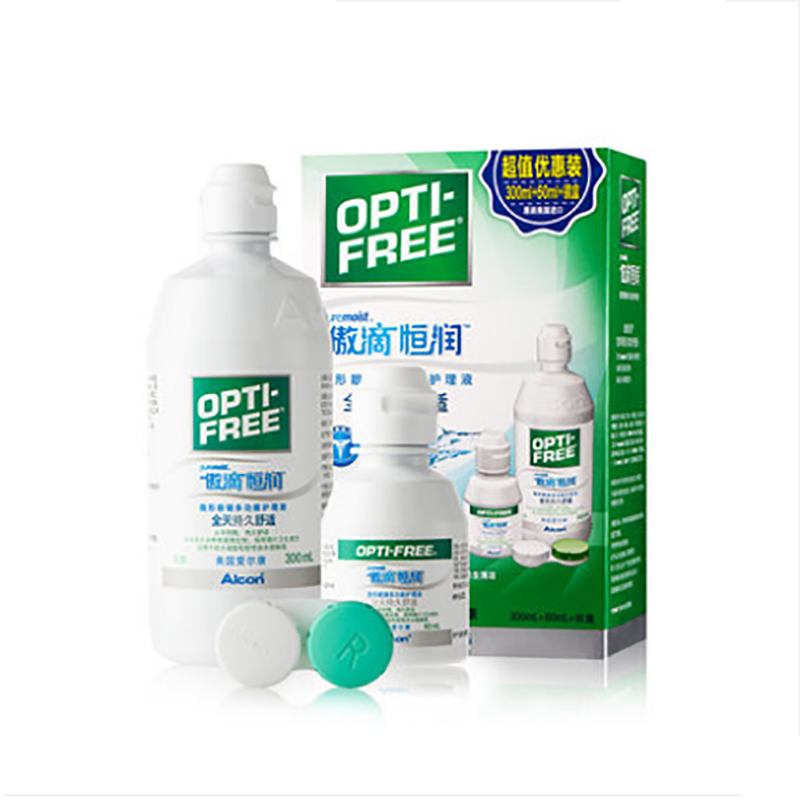 【第二瓶半价】爱尔康傲滴恒润隐形眼镜护理液300ml+90ml，120ml
