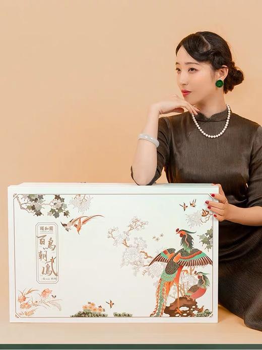 【百鸟朝凤】奥唯颐和园 碗碟套装家用乔迁礼物景德镇碗盘餐具 中国风百鸟朝凤 六人食30头/十人食60头 商品图3