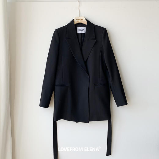 无扣腰带西装&微喇西装裤 商品图5