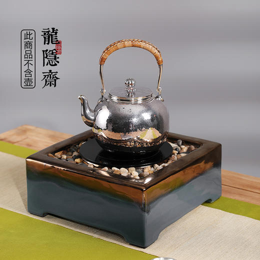 龙隐斋/厂家直发 龙隐斋 观石电陶炉金银烧煮茶小型台式煮茶炉功夫茶专用电茶炉银壶铁壶陶壶烧水泡茶炉 商品图5