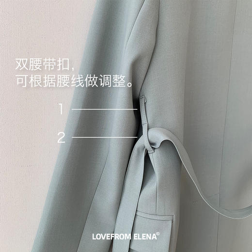 无扣腰带西装&微喇西装裤 商品图10