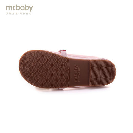 mr.baby女童皮鞋春秋花朵女童鞋松紧带女童公主鞋儿童柔皮单鞋新 商品图3