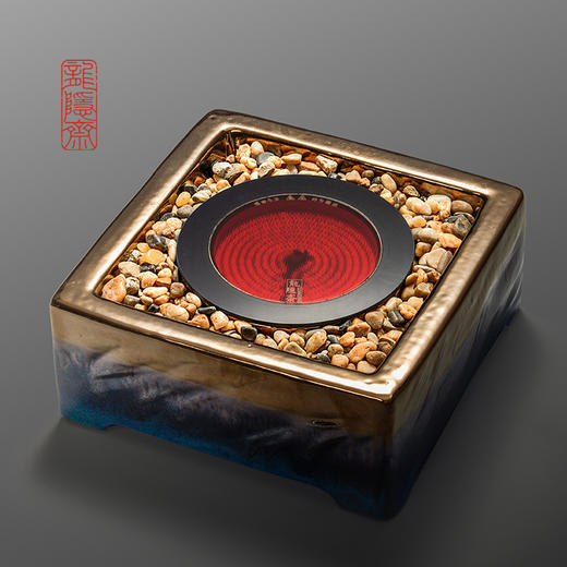 龙隐斋/厂家直发 龙隐斋 观石电陶炉金银烧煮茶小型台式煮茶炉功夫茶专用电茶炉银壶铁壶陶壶烧水泡茶炉 商品图4