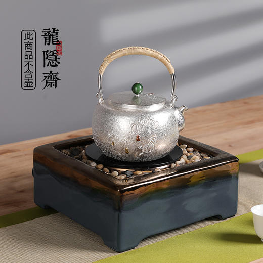 龙隐斋/厂家直发 龙隐斋 观石电陶炉金银烧煮茶小型台式煮茶炉功夫茶专用电茶炉银壶铁壶陶壶烧水泡茶炉 商品图6