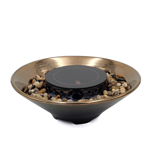 龙隐斋厂家直发 金银烧观水电陶炉煮茶小型台式煮茶炉功夫茶专用电茶炉银壶铁壶陶壶烧水泡茶炉 商品图4