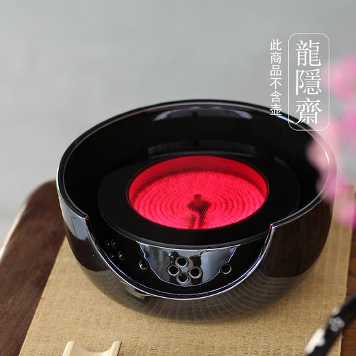 龙隐斋/厂家直发 小观山/宝蓝地云松纹电陶炉家用茶炉煮茶器铁壶银壶烧水炉 商品图2