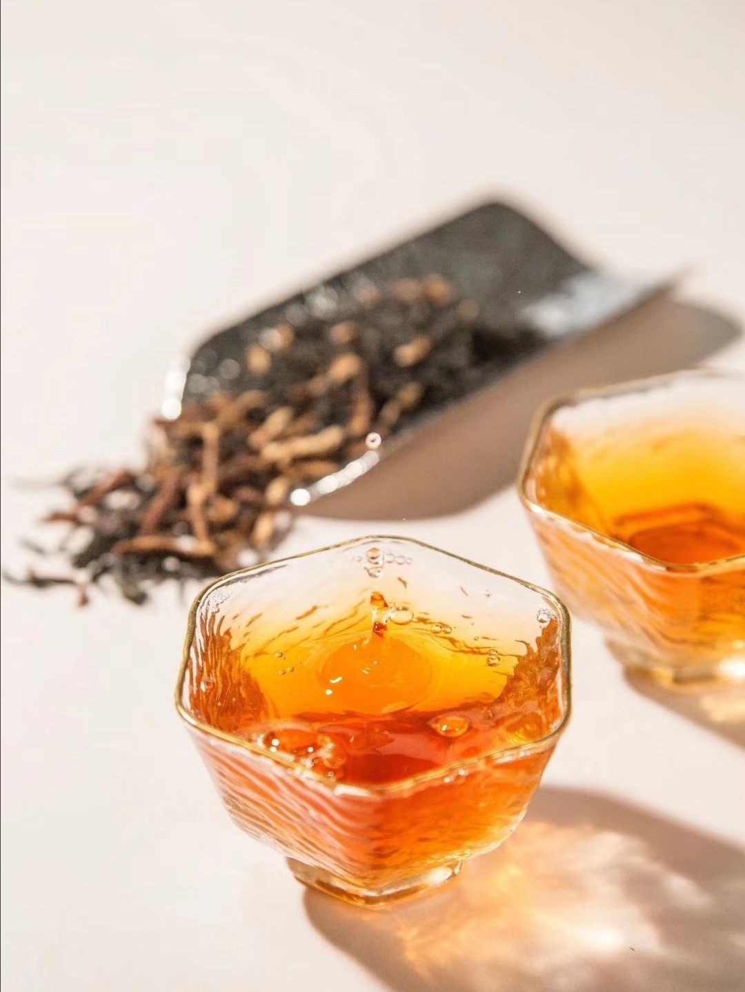 两盒一套陈皮天尖金茯安化黑茶套装各1盒每盒80g