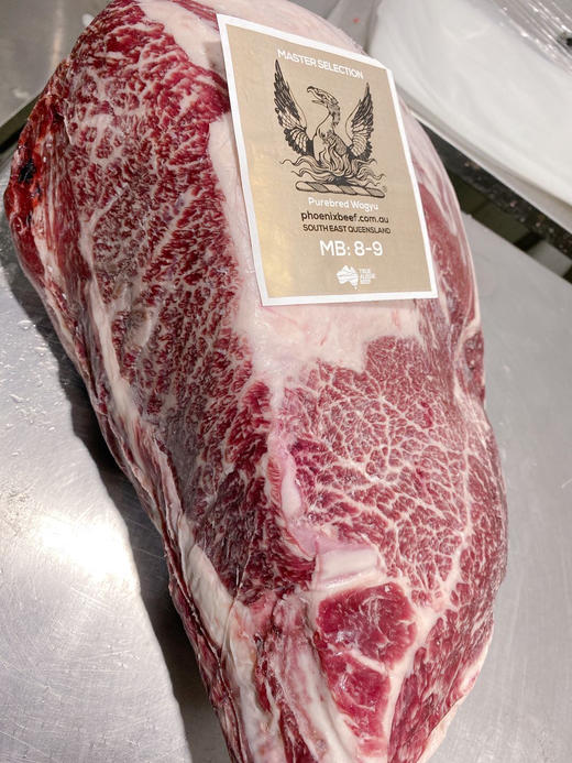限时85折】金凤凰纯种和牛m8-9上脑心切片,澳洲243厂 ,原价200元/斤