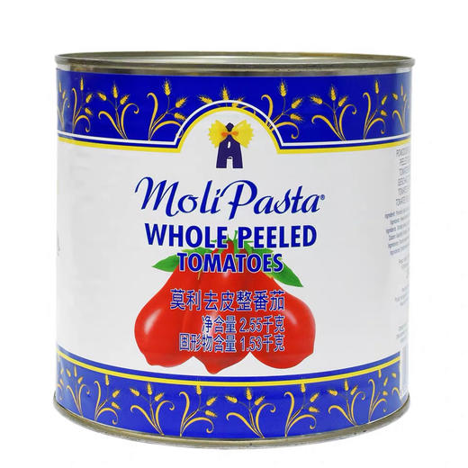 意大利 莫利去皮整番茄 2.55kg 西餐调料 商品图0