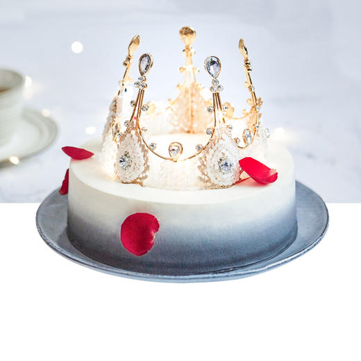 华为粉丝专享女神驾到鲜果奶油皇冠蛋糕129下架