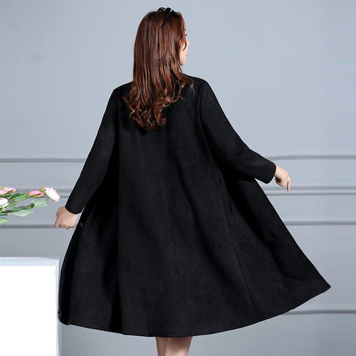 YCE-A847-932新款中老年女装长袖上衣妈妈中长款风衣 商品图2