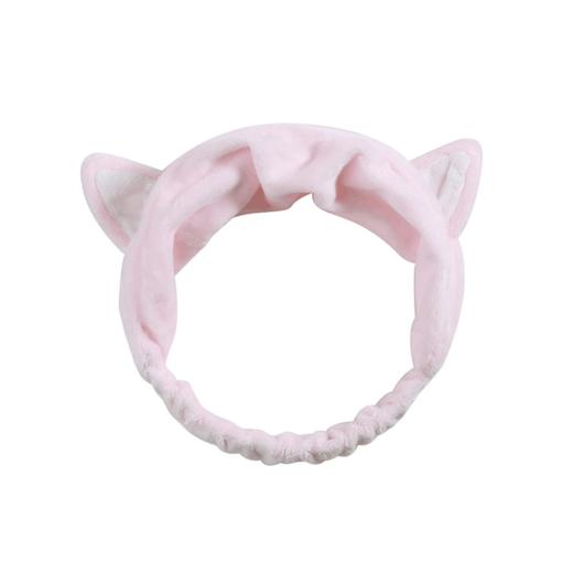 三利洗脸发带发箍猫耳朵束发带韩国可爱头饰头巾女敷面膜简约发套 商品图2