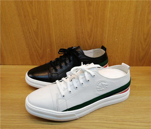 2019豪行春季新款19188875纯皮真皮时尚休闲男鞋运动单鞋专柜正品 商品图0