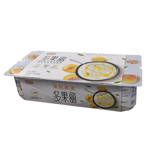 君乐宝益生菌风味发酵乳黄桃果粒90g8杯条