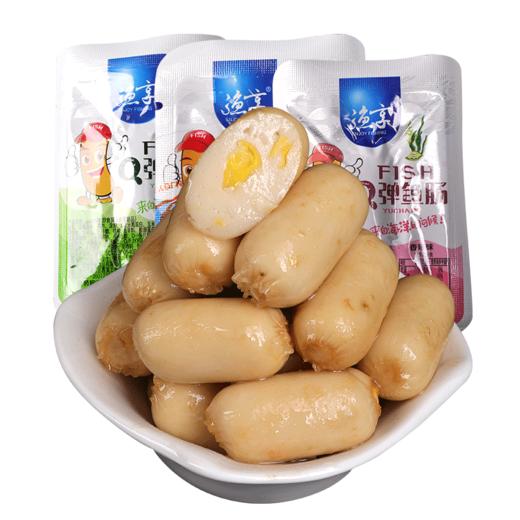 渔享q弹鱼肠网红食品l海岛大亨办公室小零食香肠零食10g包12粒