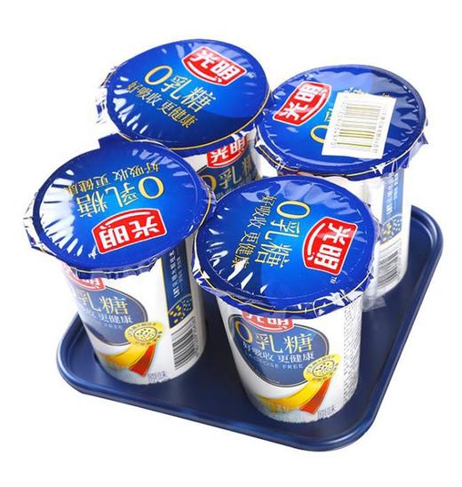 光明0乳糖风味发酵乳160*4杯 保质期:21天